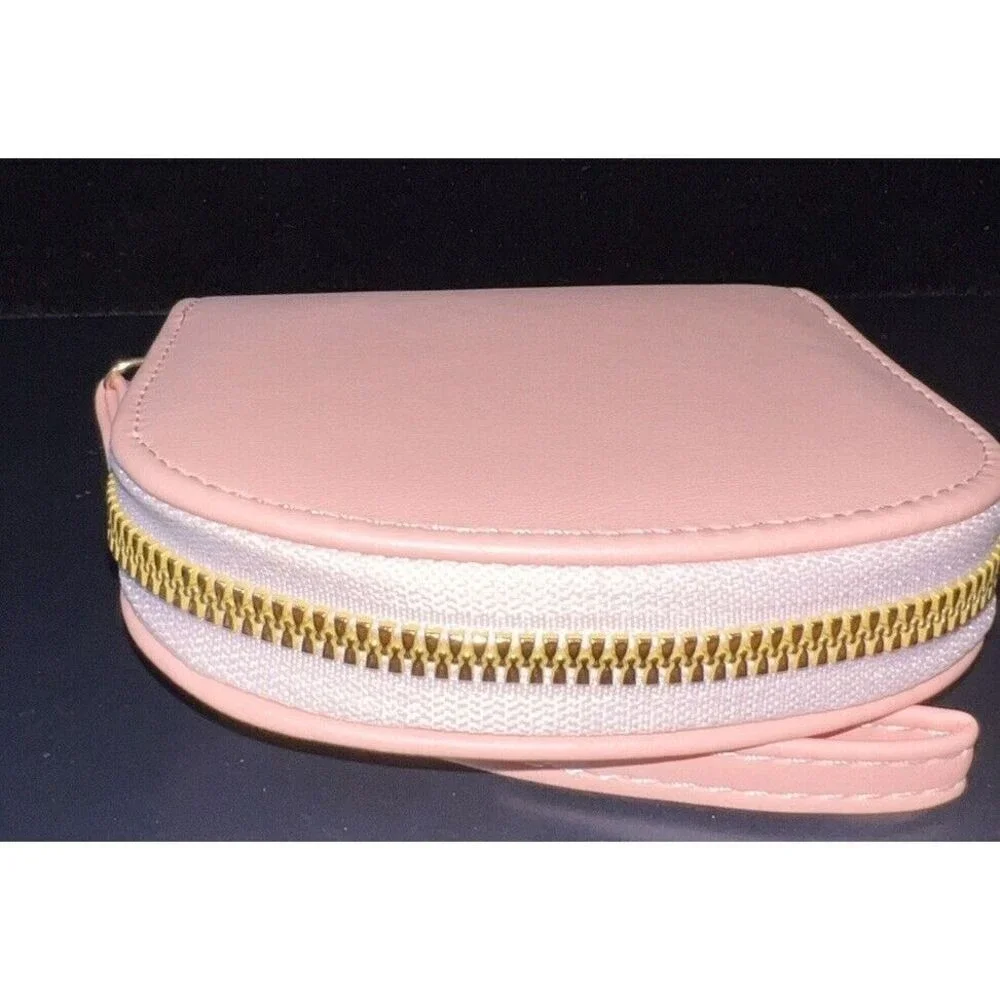 Cute Black Tuxedo‎ Cat small Zip Pink Wallet Bag NWT